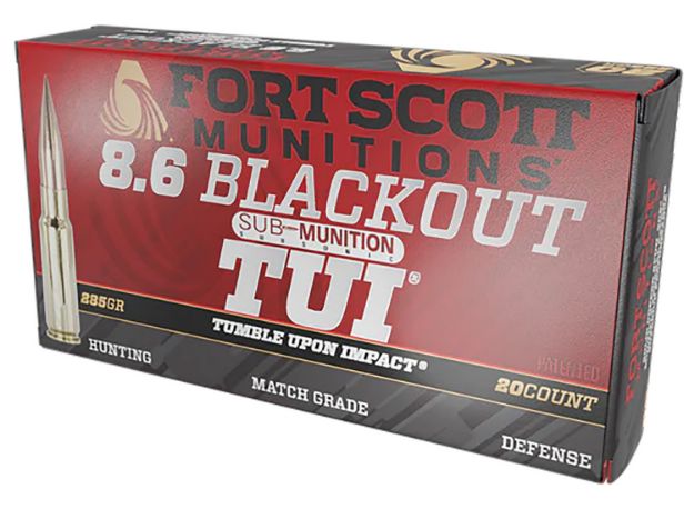 Picture of Fort Scott 8.6 Blackout 285Gr Tui Solid Copper 20Rd 10Bx/C