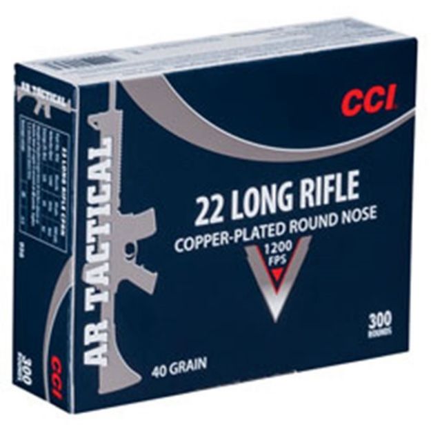 Picture of Cci Tactical 22Lr 40Gr Plated Rn 1200Fps 300Rd 10Bx/Cs