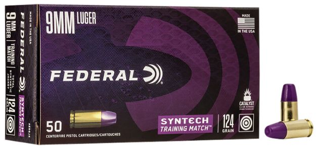 Picture of Federal Ae 9Mm Luger 124Gr Tsj Training Match 50Rd 10Bx/Cs