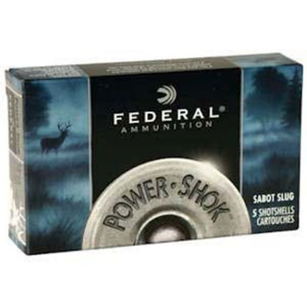 Picture of Federal Power Shok 20Ga 2.75" 7/8Oz Sabot Slug 5Rd 50Bx/Cs