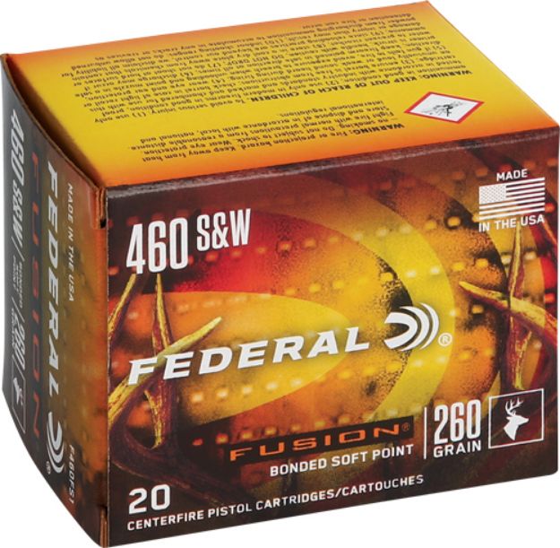 Picture of Federal Fusion 460 Sw Mag 260Gr Fusion 20Rd 10Bx/Cs