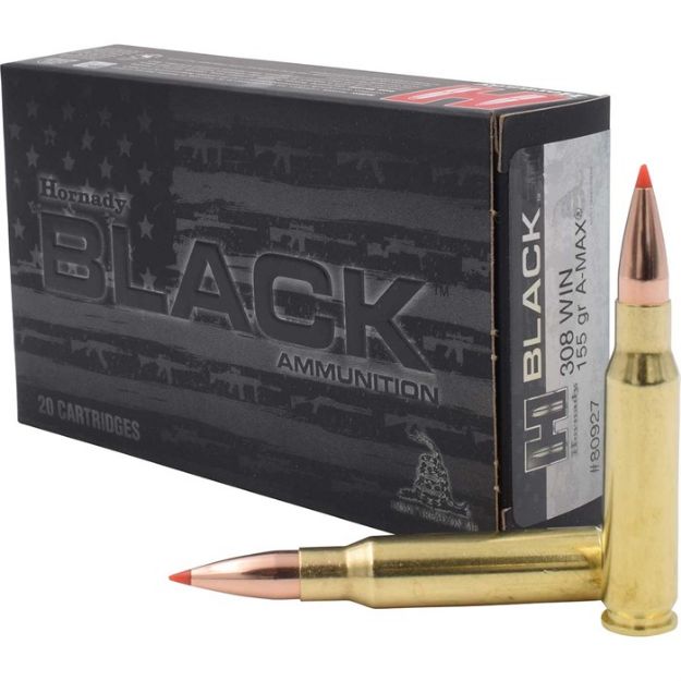 Picture of HRNDY BLACK 308WIN 155GR AMAX 20/200