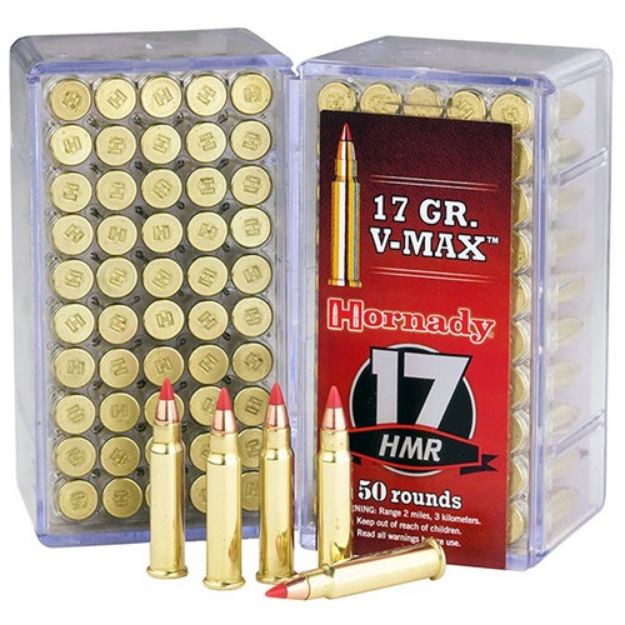 Picture of Hornady 17Hmr 17Gr V-Max 2550Fps 50Rd 40Bx/Cs