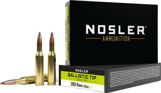 Picture of Nosler 260 Rem 120Gr Ballistic Tip 20Rd 10Bx/Cs