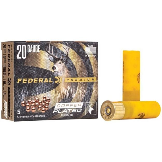 Picture of Federal 20Ga 3" #2 Buck 18 Pellets 5Rd 50Bx/Cs