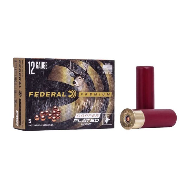 Picture of Federal Premium 12Ga 3" 00 Buck 15 Pellets 5Rd 50Bx/Cs