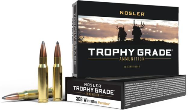 Picture of Nosler Trophy Grade 308 Win 165Gr Partition 20Rd 10Bx/Cs