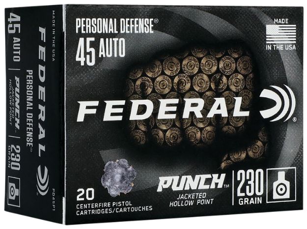 Picture of Federal Punch 45 Acp 230Gr Jhp 20Rd 10Bx/Cs