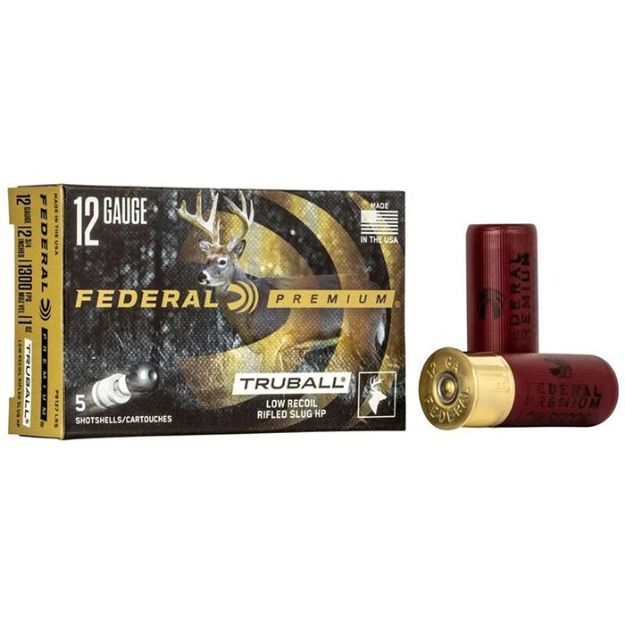 Picture of Federal Premium 12Ga 2.75" 1Oz Truball Slug 5Rd 50Bx/Cs