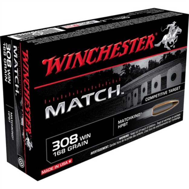 Picture of Winchester Match 308 Win 168Gr Matchking 20Rd 10Bx/Cs