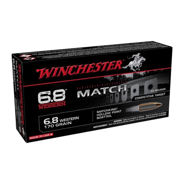 Picture of Winchester Match 6.8 Western 170Gr Bthp 20Rd 10Bx/Cs