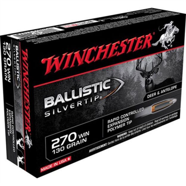 Picture of Winchester Supreme 270 Win 130Gr Silver-Tip 20Rd 10Bx/Cs