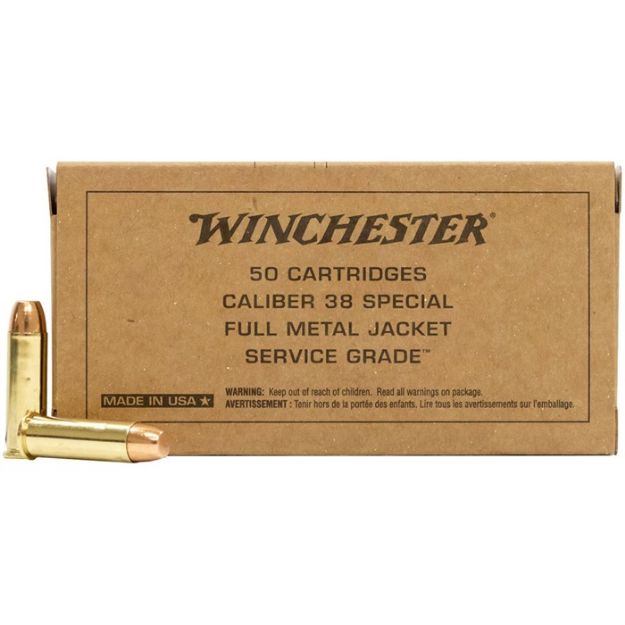 Picture of Winchester Service 38 Special 130Gr Fmj-Rn 50Rd 10Bx/Cs
