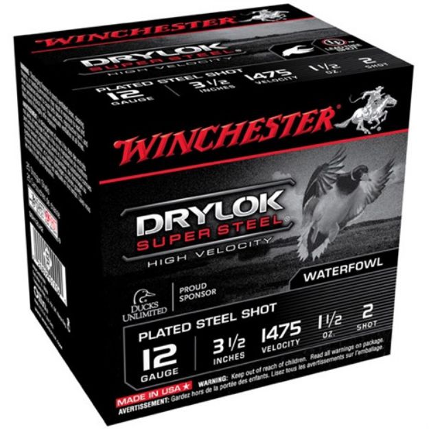 Picture of Winchester Drylok 12Ga 3.5" 1-1/2Oz #2 1475Fps 25Rd 10Bx/C
