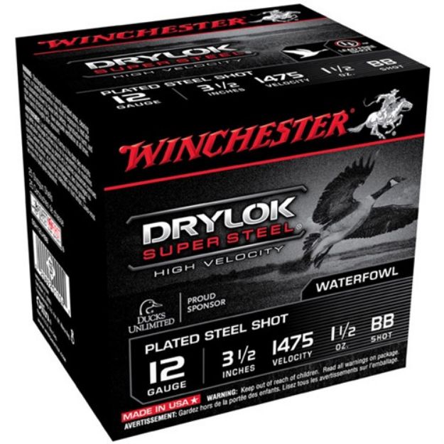 Picture of Winchester Drylok 12Ga 3.5" 1-1/2Oz #Bb 1475Fps 25Rd 10B/C