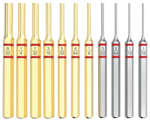 Picture of Real Avid Accu-Punch Set Brass 11 Piece Standard Pin Punch