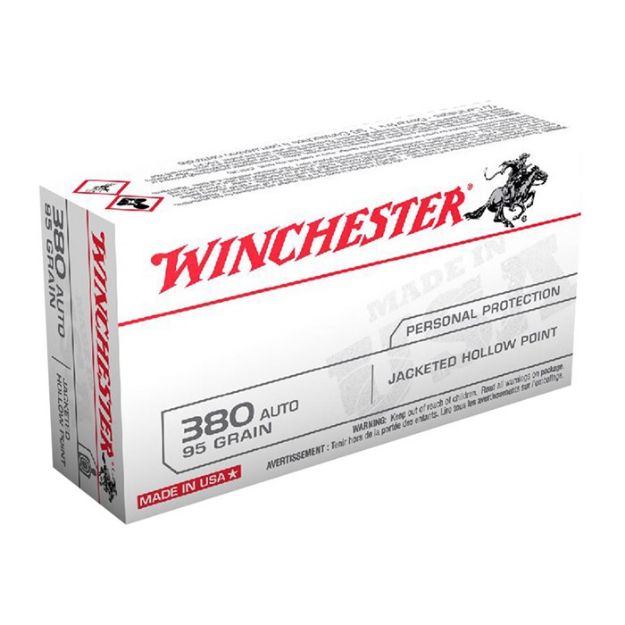 Picture of Winchester Usa 380 Acp 95Gr Jhp 50Rd 10Bx/Cs