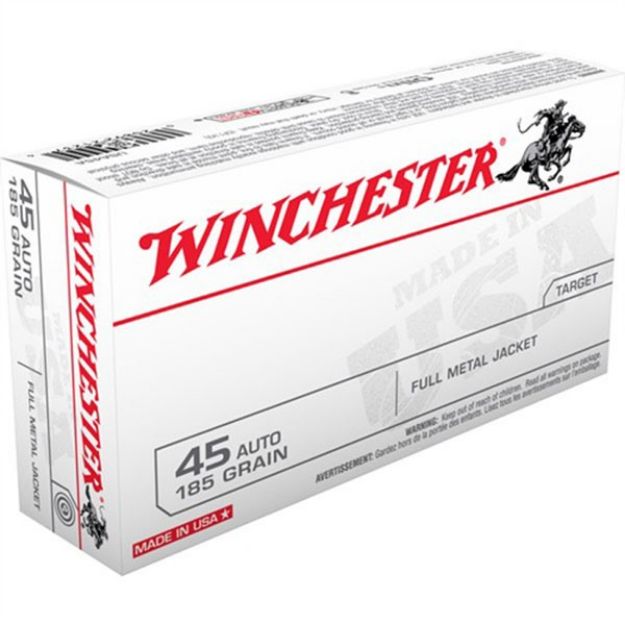 Picture of Winchester Usa 45 Acp 185Gr Fmj 50Rd 10Bx/Cs