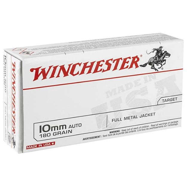 Picture of Winchester Usa 10Mm 180Gr Fmj 50Rd 10Bx/Cs