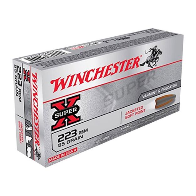 Picture of Winchester Super-X 223 Rem 55Gr Bthp 20Rd 25Bx/Cs