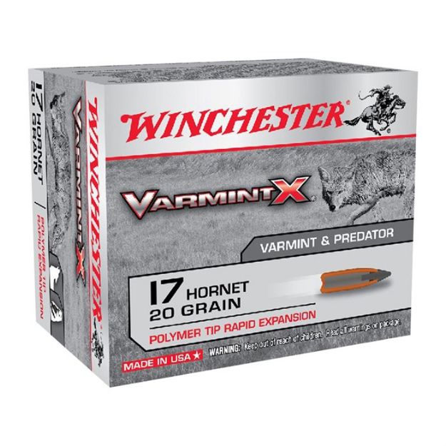 Picture of Winchester Varmint-X 17 Hornet 20Gr 20Rd 10Bx/Cs