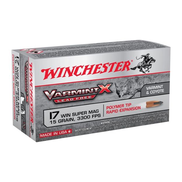 Picture of Winchester Varmint X 17 Wsm 15Gr Lead Free 50Rd 10Bx/Cs <