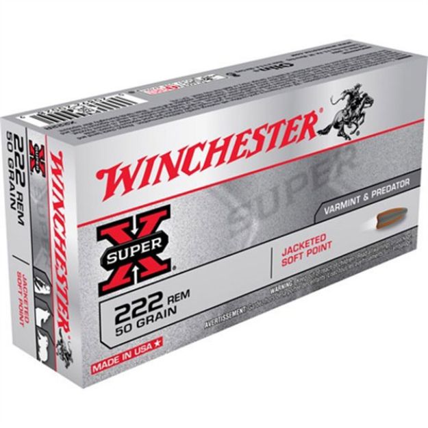 Picture of Winchester Super-X 222 Rem 50Gr Jsp 20Rd 10Bx/Cs