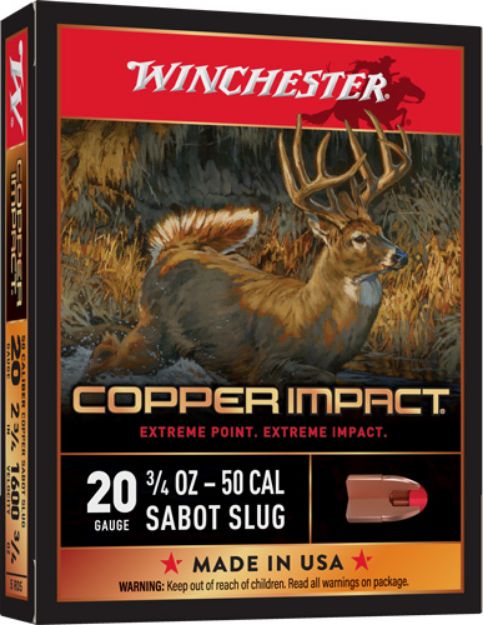 Picture of Winchester Copper Impact 20Ga 2.75" 3/4Oz Sabot 5Rd 20Bx/Cs