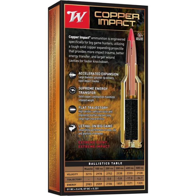 Picture of Winchester Copper Impact 270 Wsm 130Gr Xp 20Rd 10Bx/Cs
