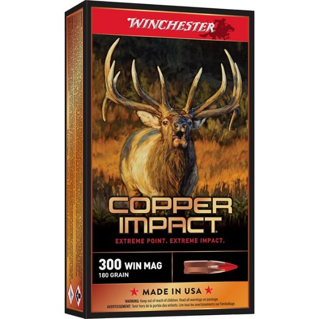 Picture of Winchester Copper Impact 300 Win Mag 180Gr 20Rd 10Bx/Cs