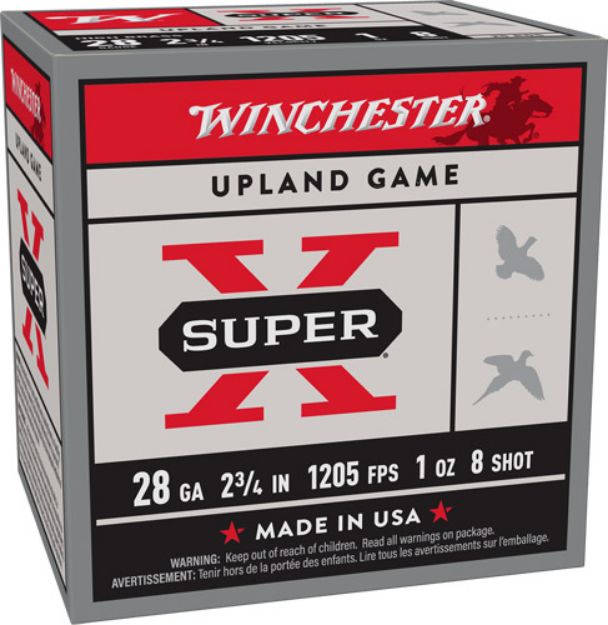 Picture of Winchester Super-X 28Ga 2.75" 1Oz #8 1205Fps 25Rd 10Bx/Cs