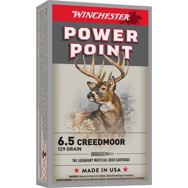 Picture of Winchester Power Point 6.5 Cm 129Gr Jsp 20Rd 10Bx/Cs