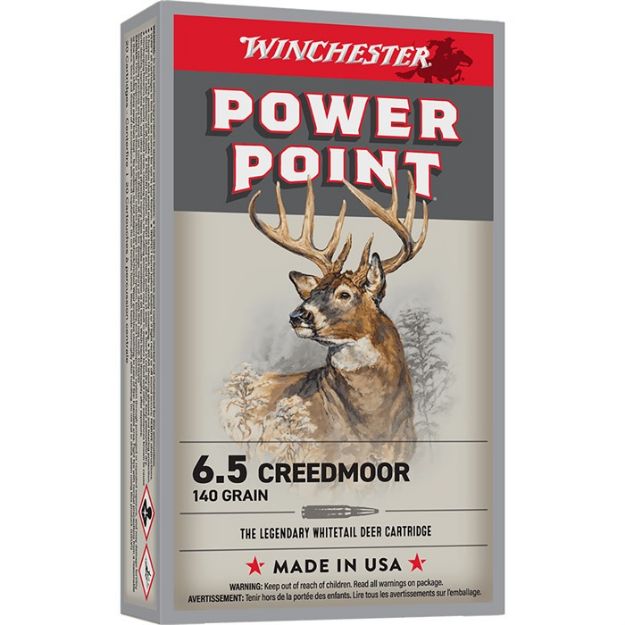 Picture of Winchester Power Point 6.5 Cm 140Gr Jsp 20Rd 10Bx/Cs
