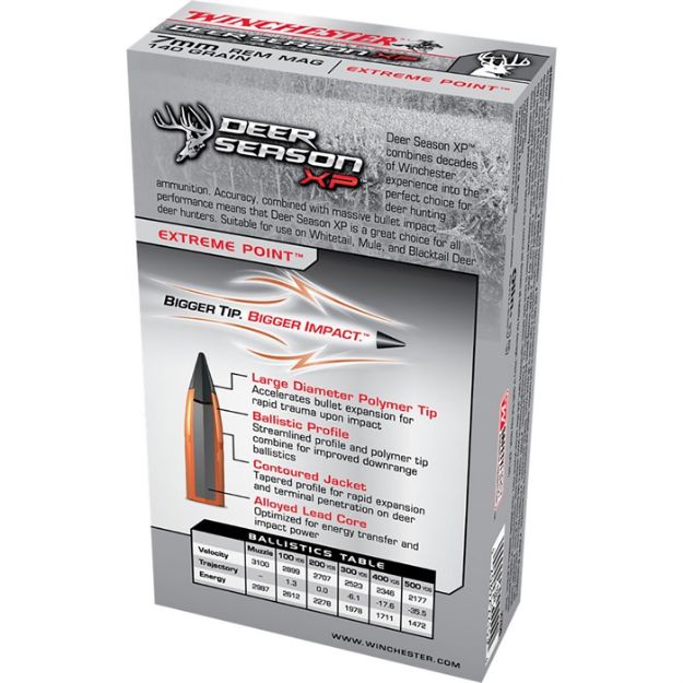 Picture of Winchester Deer Xp 7Mm Rem Mag 140Gr Extreme Pt 20Rd 10Bx/Cs