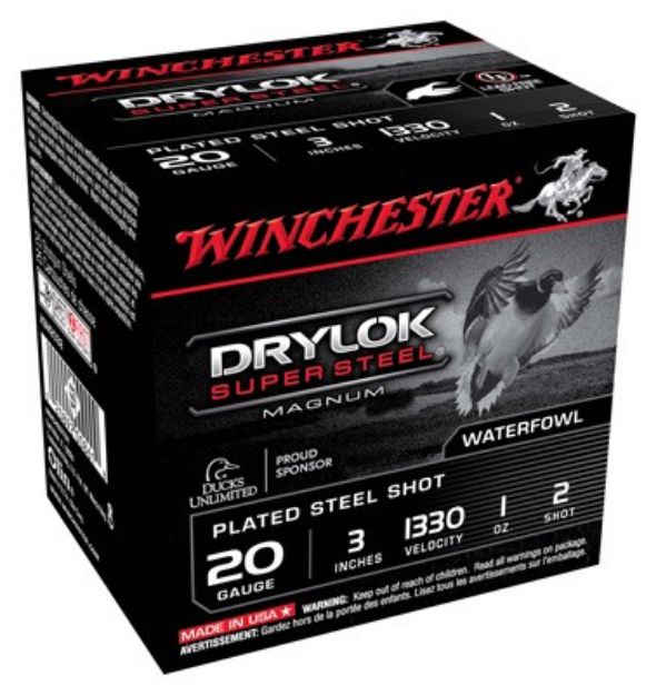 Picture of Winchester Drylok 20Ga 3" 1Oz #2 1330Fps 25Rd 10Bx/Cs