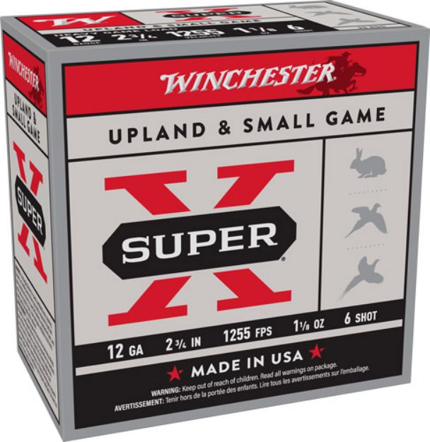 Picture of Winchester Super-X 12Ga 2.75" 1-1/8Oz #6 1255Fps 250Rd Case