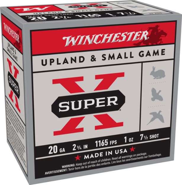 Picture of Winchester Super-X 20Ga 2.75" 1Oz #7.5 1165Fps 250Rd Case