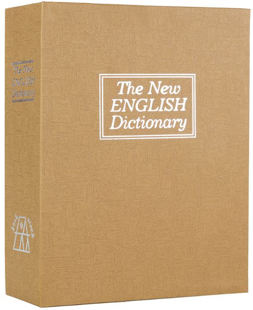 Picture of Bulldog Diversion Book Safe Brown 3 Wheel Combination Lock