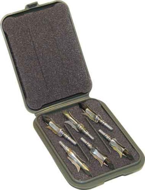 Picture of Mtm Mechanical Broadhead Case Holds 6 Broadheads Army Green