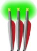 Picture of Lumenok Xbow Arrow 22" Barnett Headhunter Green Crescent 3Pk