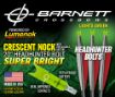 Picture of Lumenok Xbow Arrow 20" Barnett Headhunter Green Crescent 3Pk