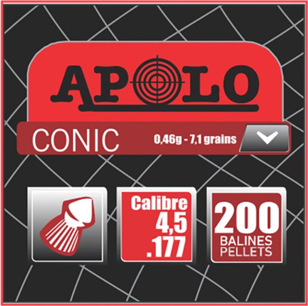 Picture of Hatsan Apolo 177 Conic 7.1Gr 200 Pack