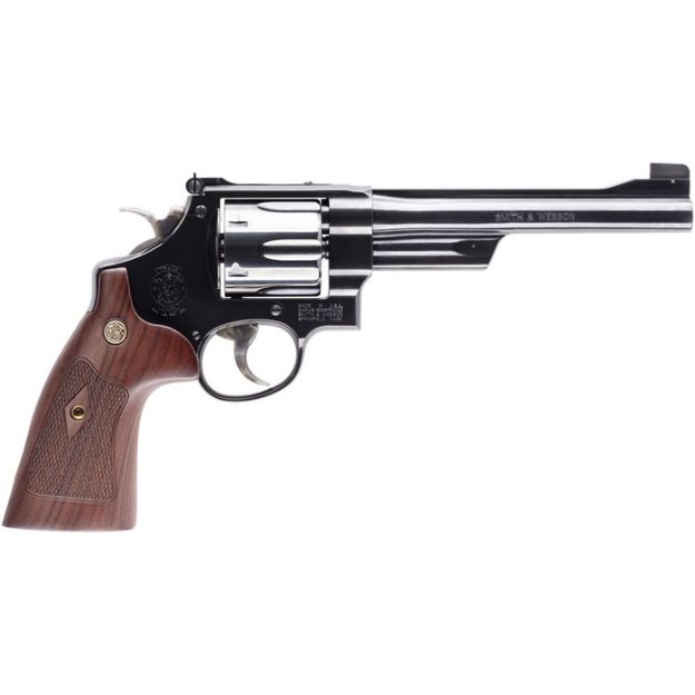 Picture of S&W 25 Classic 45Lc 6.5" As Blued Checkered Wood Grips
