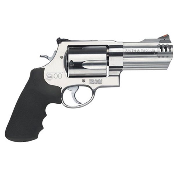 Picture of S&W 500 500Sw 4" As 5-Shot Stainless Steel Rubber
