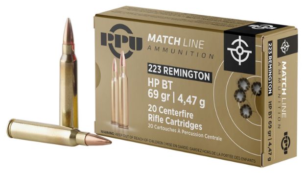 Picture of PPU .223 REM MATCH 69GR HPBT 20/1000