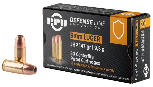 Picture of PPU 9MM JHP 147GR 50/1000