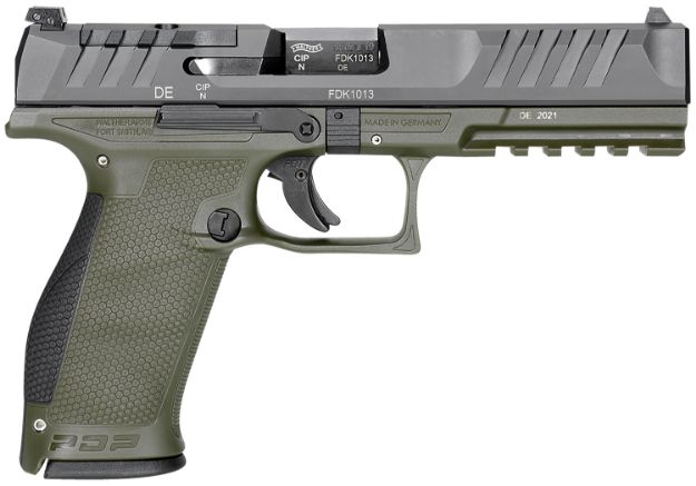 Picture of Walther Pdp Or 9Mm 4.5" 18-Shot Green Polymer Frame