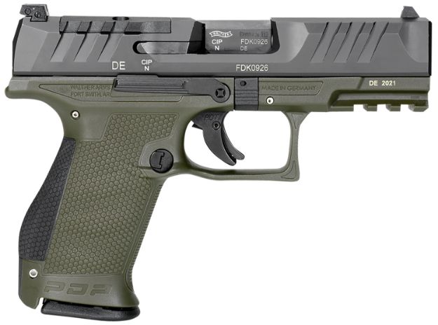 Picture of Walther Pdp Compact 9Mm 4" Fs 15-Shot Green Polymer Frame