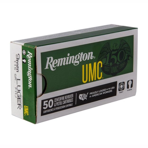 Picture of REM UMC 9MM 115GR FMJ 50/500
