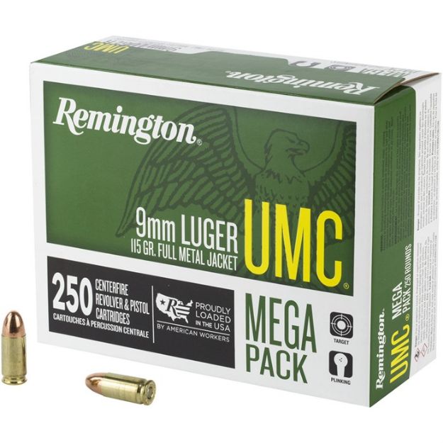 Picture of REM UMC MP 9MM 115GR FMJ 250/1000